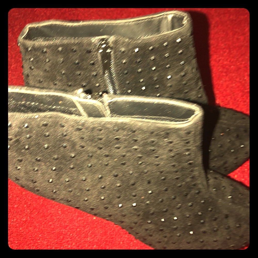 Black Studded Booties